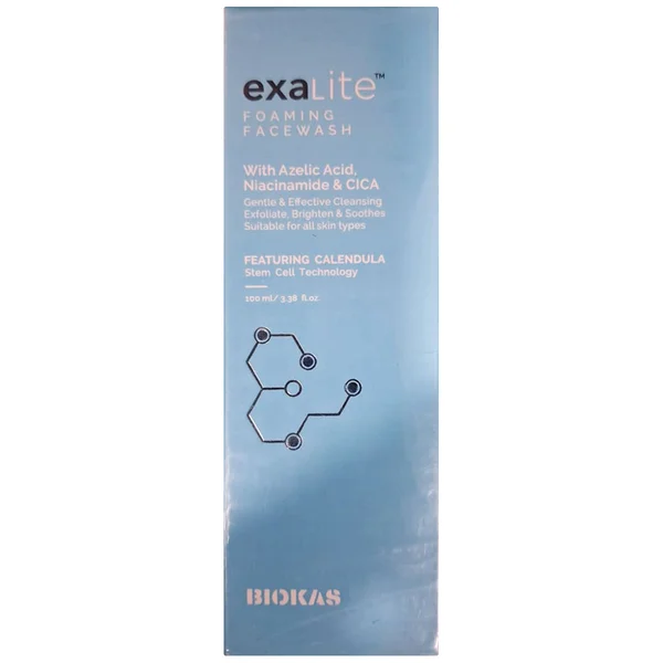 Exalite Niacinamide & Cica Foaming Face Wash, 100 ml