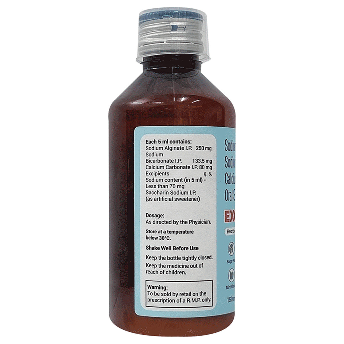 Exceraft Sugar Free Mint Suspension 150 ml, Pack of 1 SUSPENSION Exceraft Sugar Free Mint Suspension 150 ml, Pack of 1 SUSPENSION