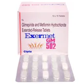 Exermet GM 502 Tablet 15's, Pack of 15 TABLETS