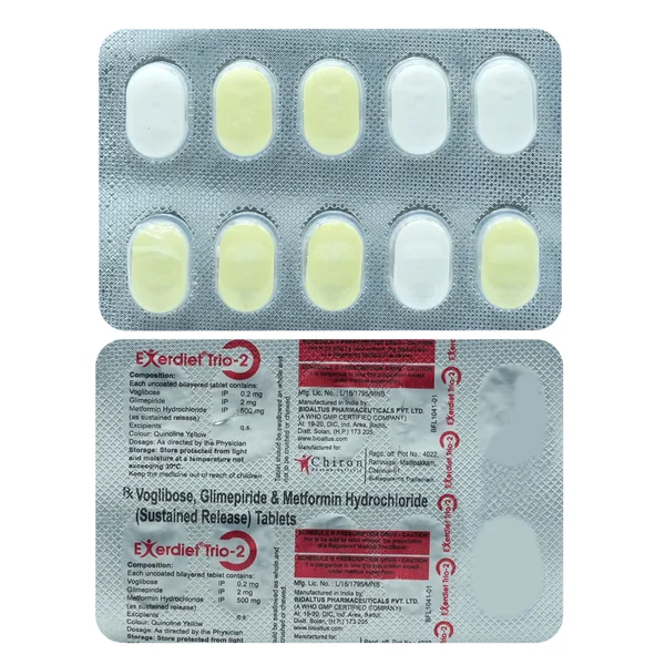 Exerdiet Trio-2 Tablet 10's
