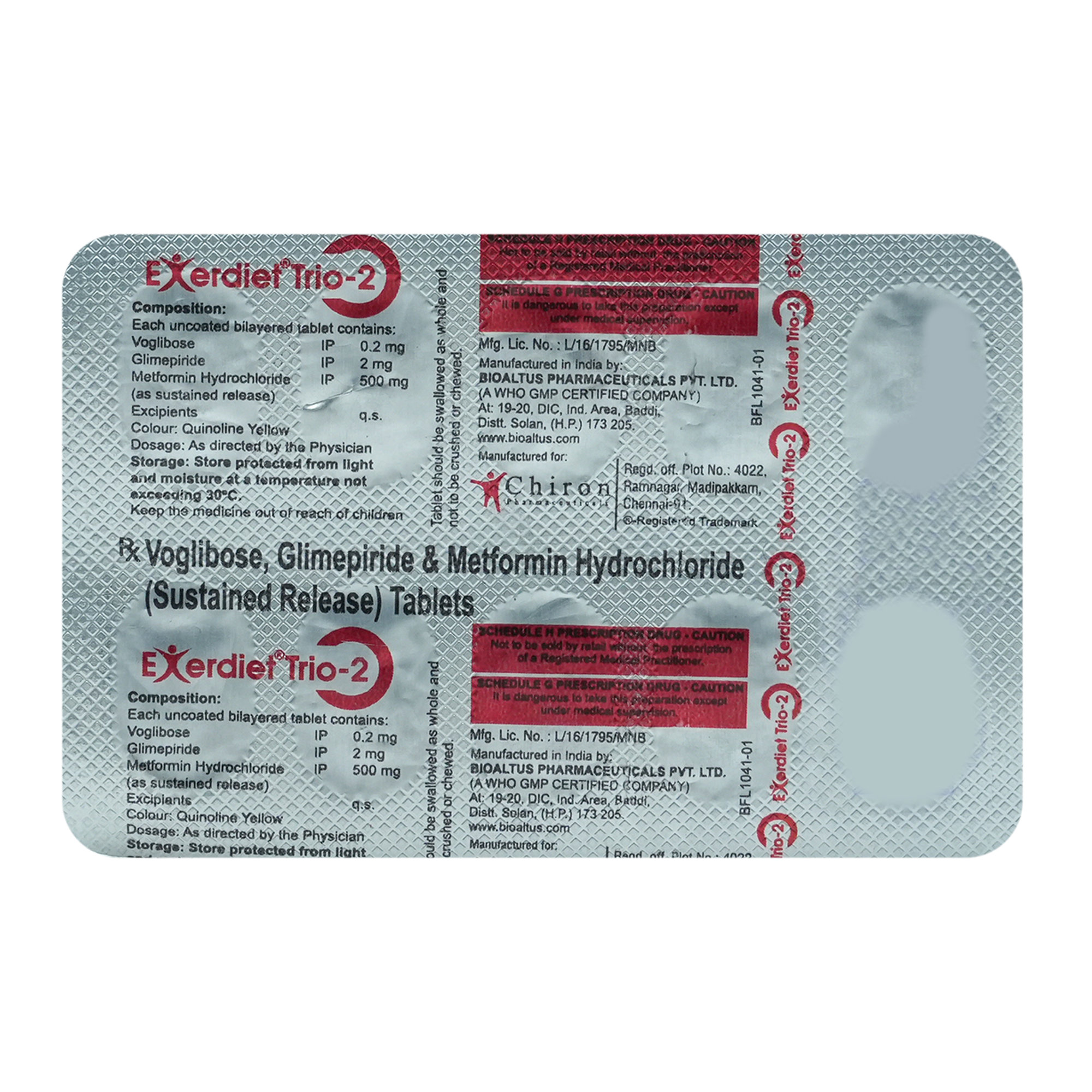 Exerdiet Trio-2 Tablet 10's, Pack of 10 TABLETS Exerdiet Trio-2 Tablet 10's, Pack of 10 TABLETS