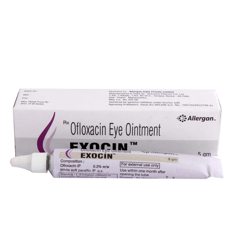 Buy Exocin Eye Ointment 5 gm online | Uses, Side Effects, Price and ...