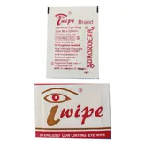 Iwipe Sterilized Low Linting Eye Wipes, Pack of 1