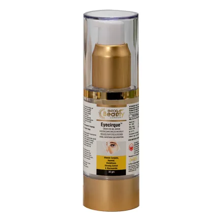 Eyecirque Under Eye Gel Serum 30 gm | Vitamin Complex, Aquaxyl, Glutathione, Ginseng Extract & Niacinamide | Reduces Dark Circles, Eye Puffiness, Eye Bags & Wrinkles | Smoothens, Brightens Skin | For All Skin Type