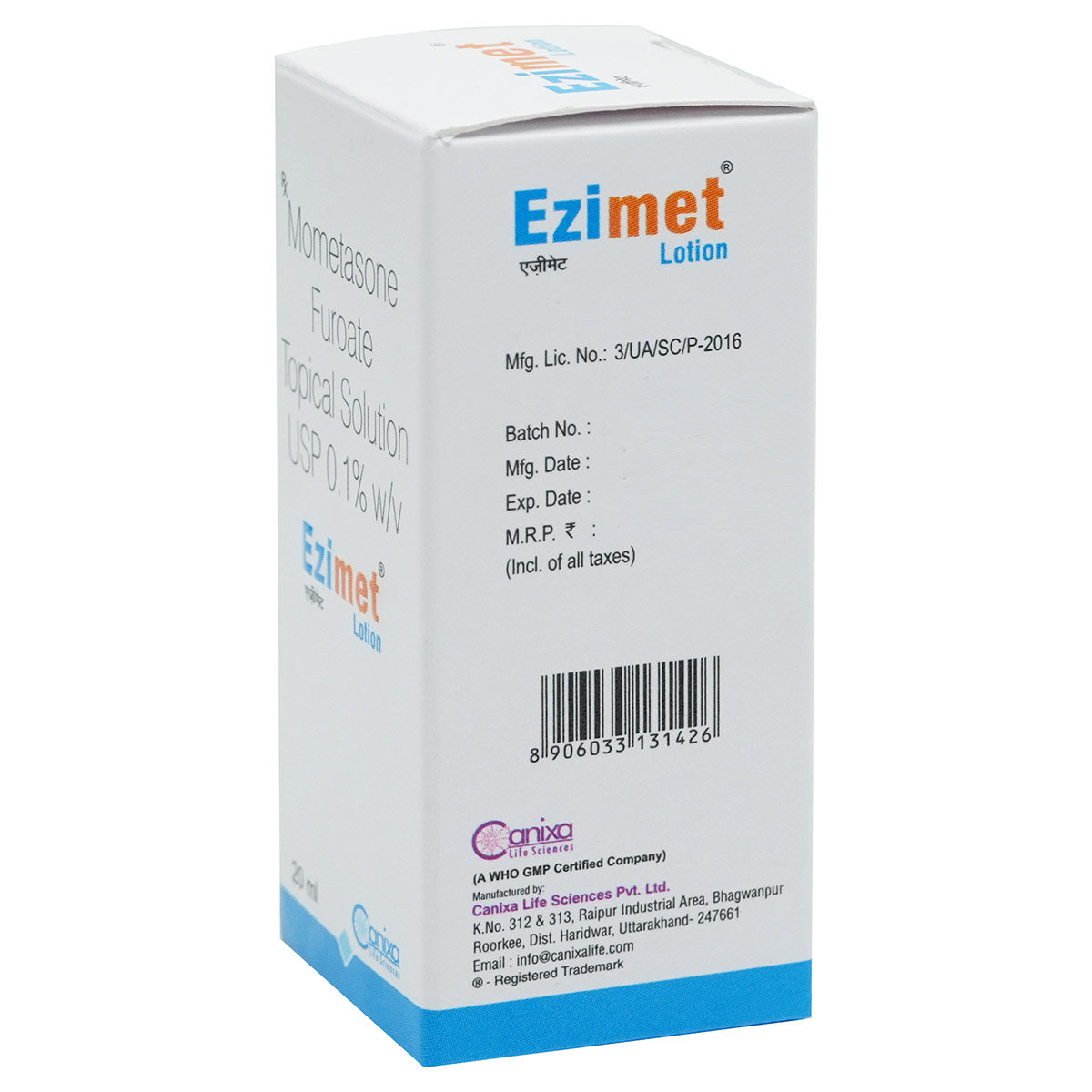 Ezimet Lotion 20 ml, Pack of 1 LOTION Ezimet Lotion 20 ml, Pack of 1 LOTION