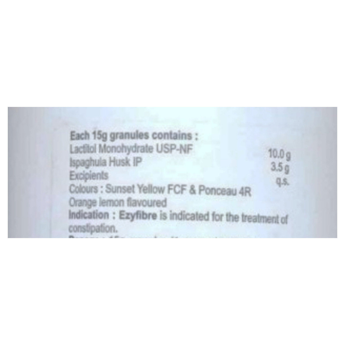 Ezyfibre Granules 180 gm, Pack of 1 Granules Ezyfibre Granules 180 gm, Pack of 1 Granules