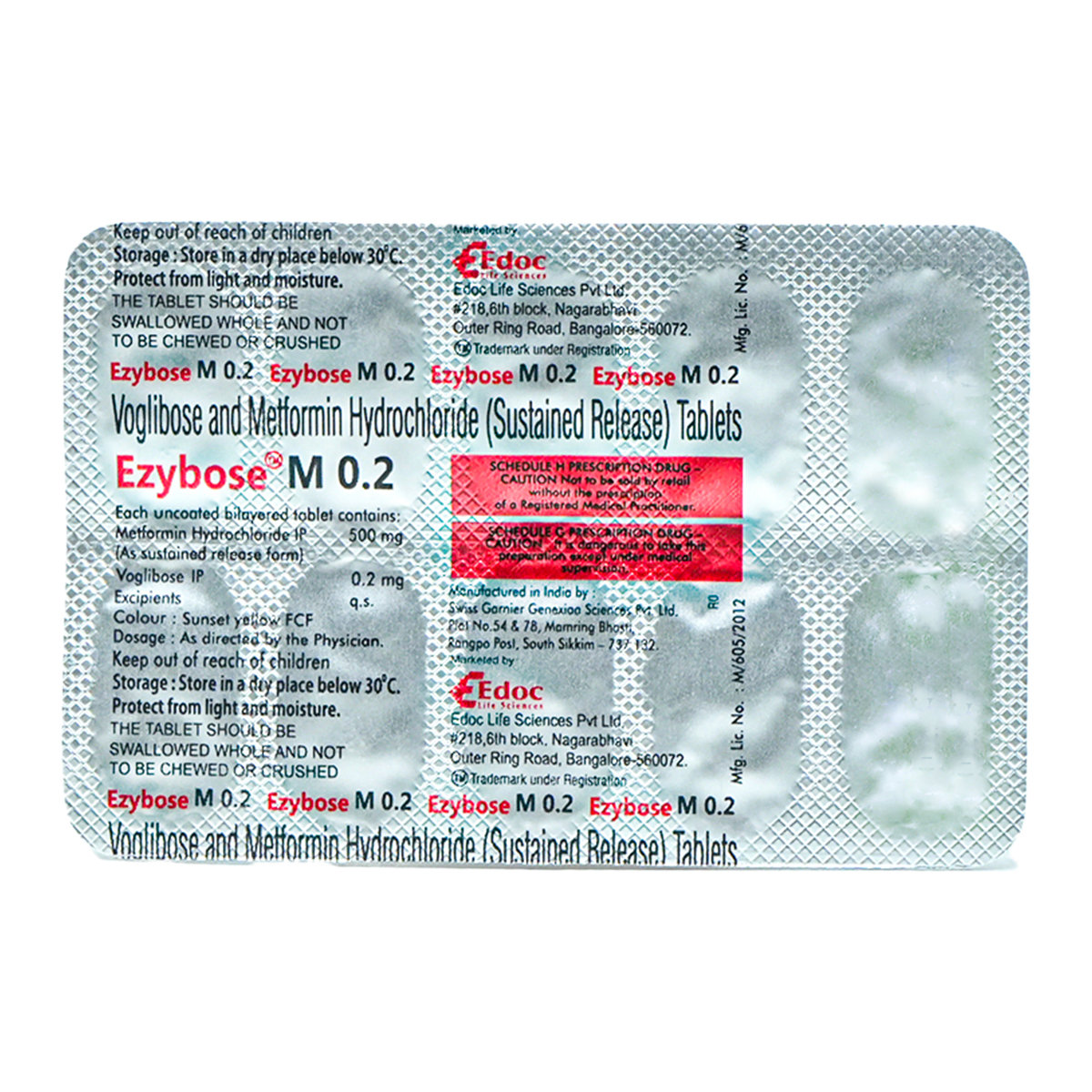 Ezybose M 0.2 Tablet 10's, Pack of 10 Ezybose M 0.2 Tablet 10's, Pack of 10