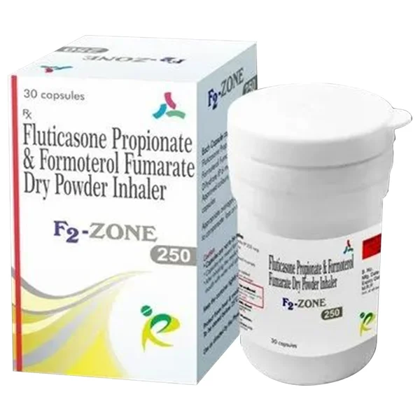 F2 Zone 250 mcg Dry Powder Inhaler Capsule 30's