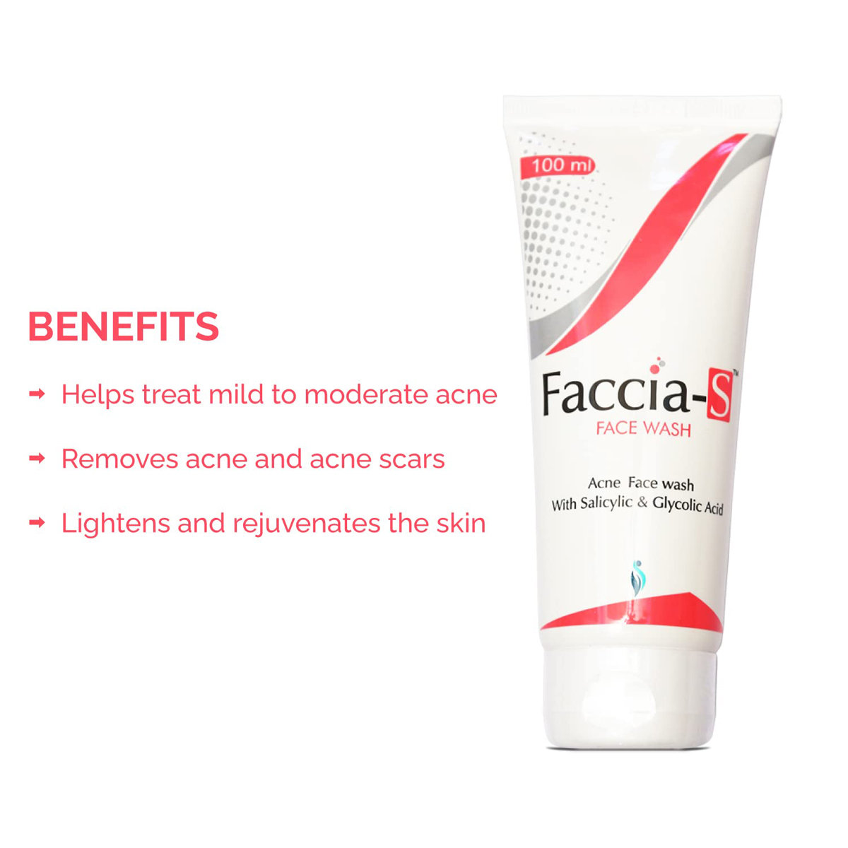 Faccia S Face Wash 100 ml, Pack of 1 Faccia S Face Wash 100 ml, Pack of 1