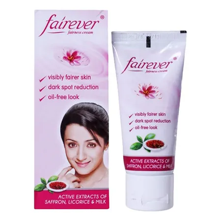 Fairever Naturals Fairness Solution Cream 25 gm | With Saffron & Milk | Lightens Skin Tone | Gives Moisturised, Soft & Smooth Skin
