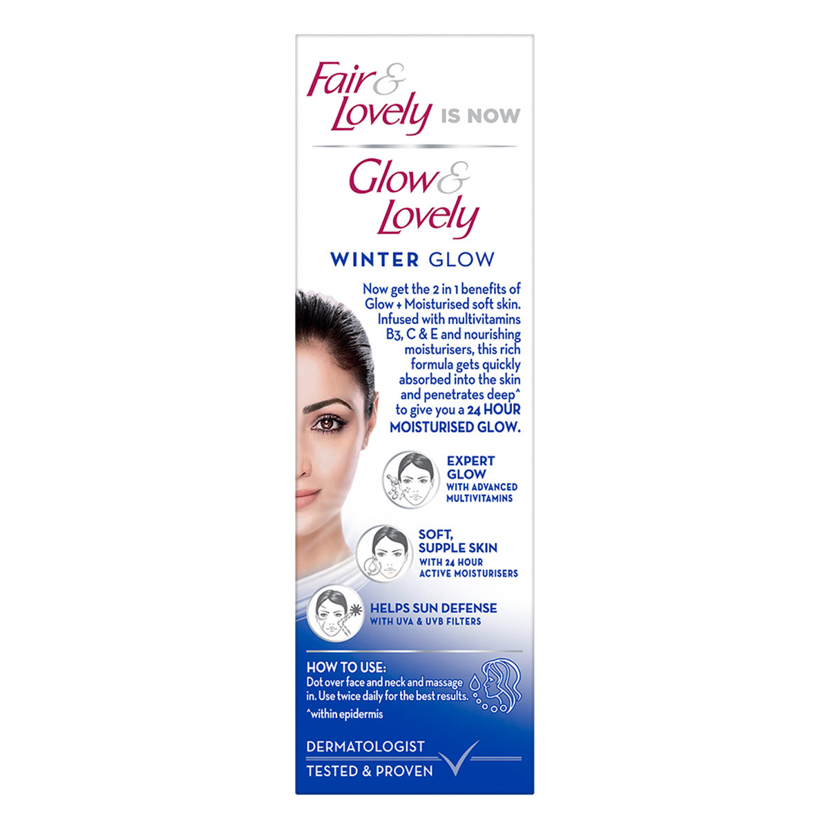 Glow & Lovely Winter Glow Face Cream 25 gm | With Vitamin B3, C & E | 24Hr Moisturized Glow | For Soft & Supple Skin, Pack of 1 Glow & Lovely Winter Glow Face Cream 25 gm | With Vitamin B3, C & E | 24Hr Moisturized Glow | For Soft & Supple Skin, Pack of 1