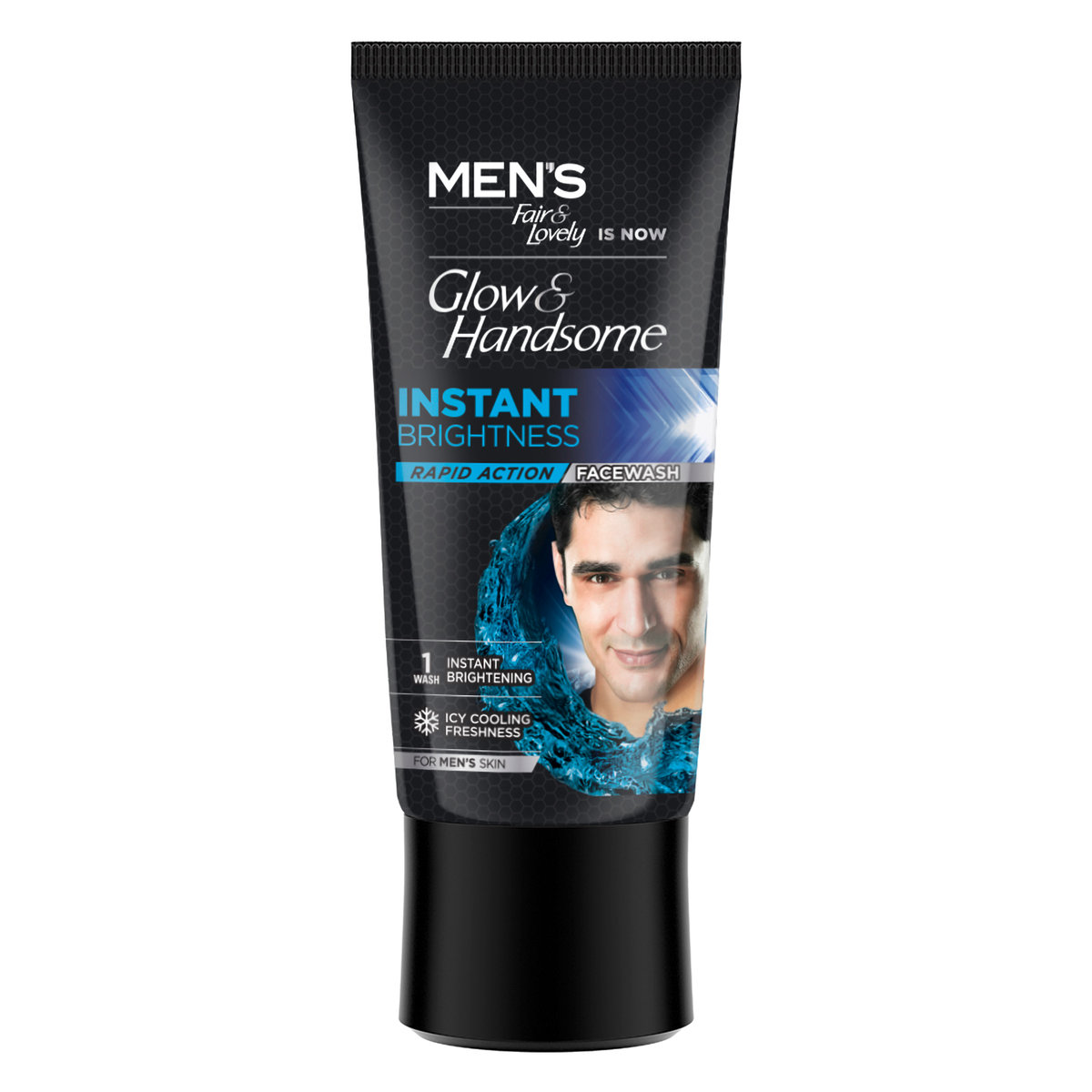 Glow & Handsome Instant Brightness Face Wash 50 gm | Rapid Action | Removes Impurities | Instant Brighter Skin With Icy Cooling Freshness | For Men, Pack of 1 Glow & Handsome Instant Brightness Face Wash 50 gm | Rapid Action | Removes Impurities | Instant Brighter Skin With Icy Cooling Freshness | For Men, Pack of 1