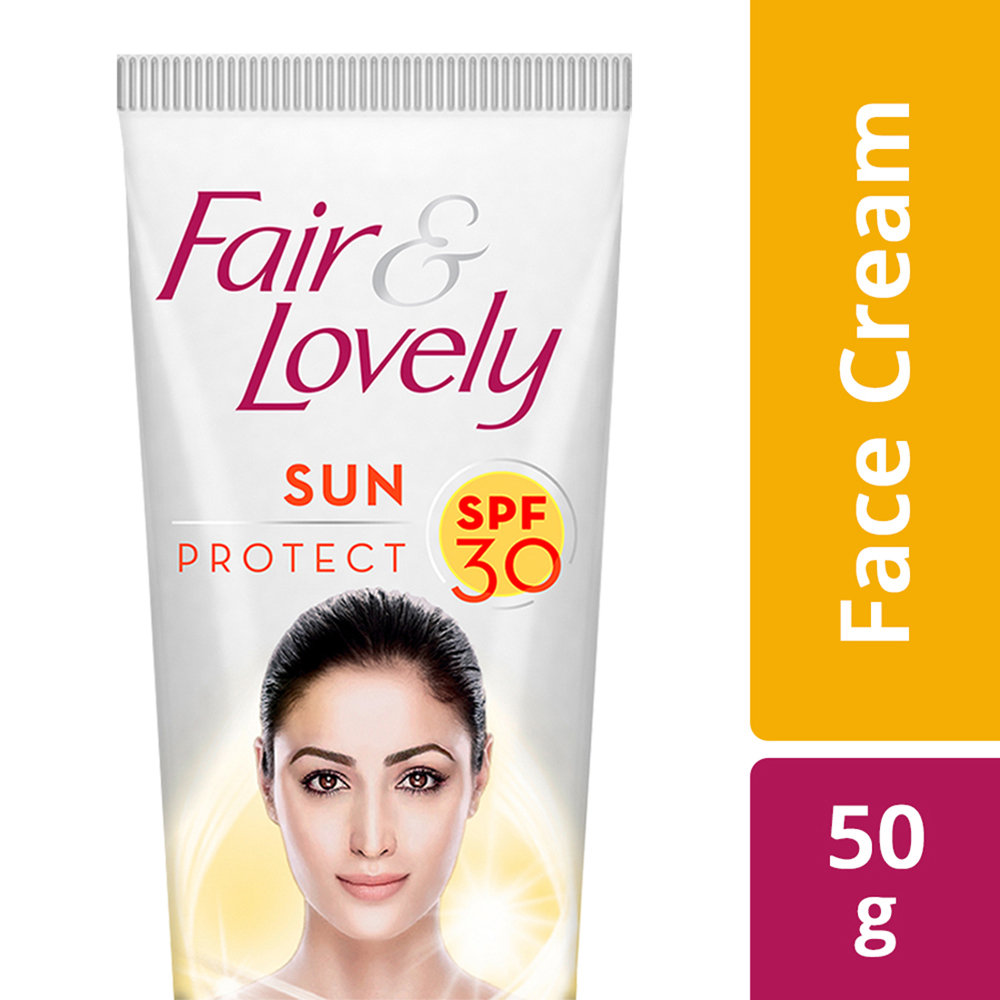 Fair & Lovely Sun Protect Face Cream SPF 30, 50 gm, Pack of 1 Fair & Lovely Sun Protect Face Cream SPF 30, 50 gm, Pack of 1