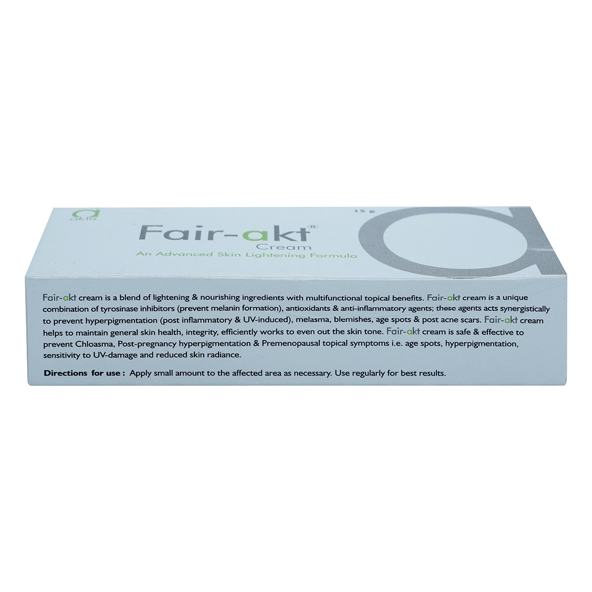 Fair AKT Cream 15 gm, Pack of 1 Fair AKT Cream 15 gm, Pack of 1