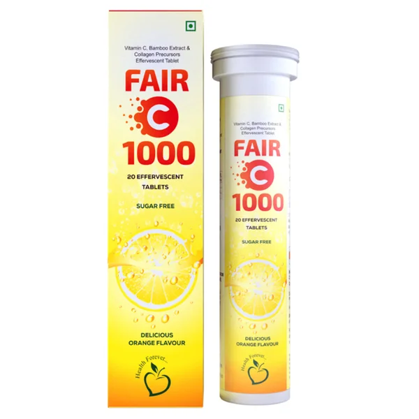 Fair-C 1000 Sugar Free Orange Flavour Effervescent Tablet 20's
