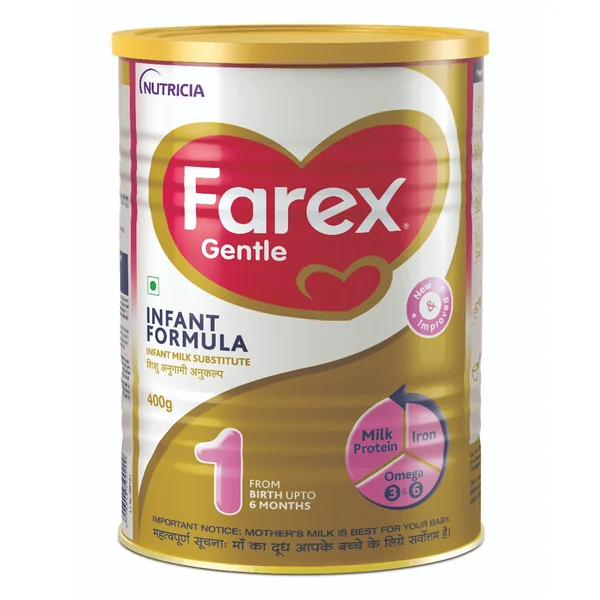 Farex Infant Formula, Stage 1, Up to 6 Months, 400 gm Tin, Pack of 1