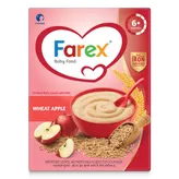 Farex Wheat Apple Baby Cereal 6+ Months, 300 gm Refill Pack, Pack of 1