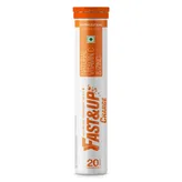 Fast&amp;Up Charge Natural Vitamin C &amp; Zinc Orange Flavour, 20 Effervescent Tablets, Pack of 1 TABLET