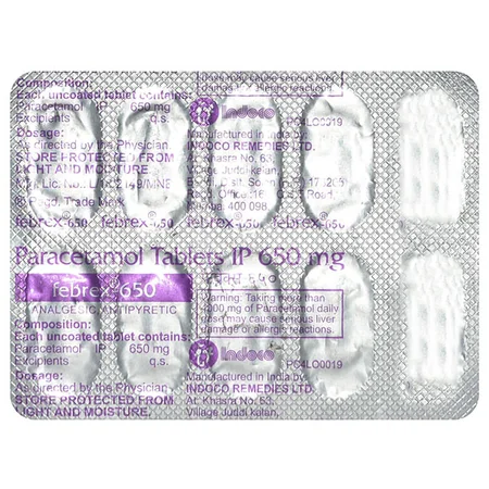 Febrex 650 mg Tablet 10's
