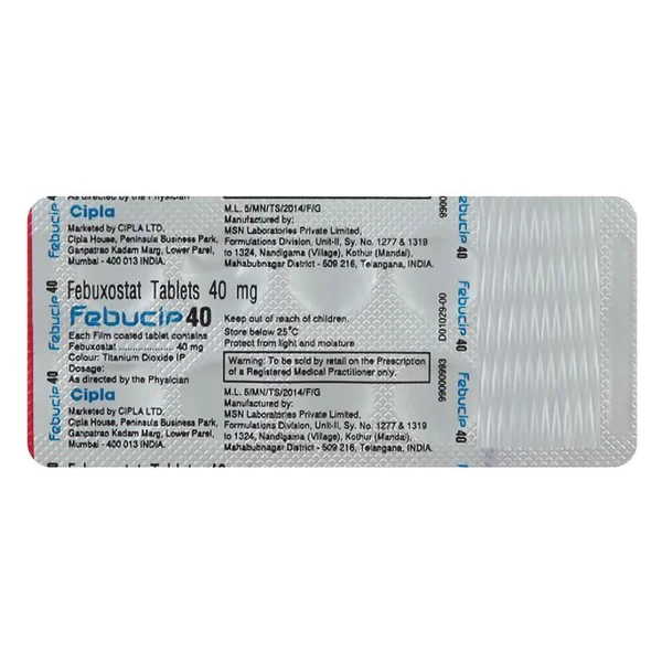 Febucip 40 Tablet 10's
