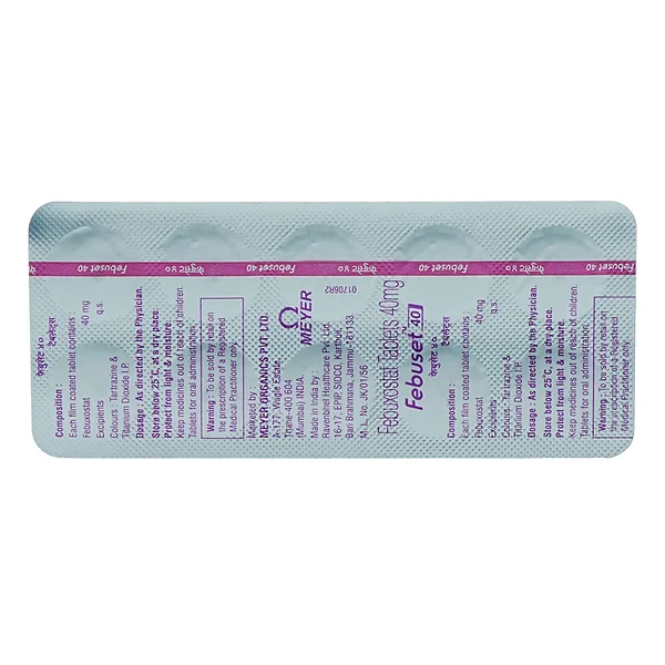 Febuset 40 Tablet 10's