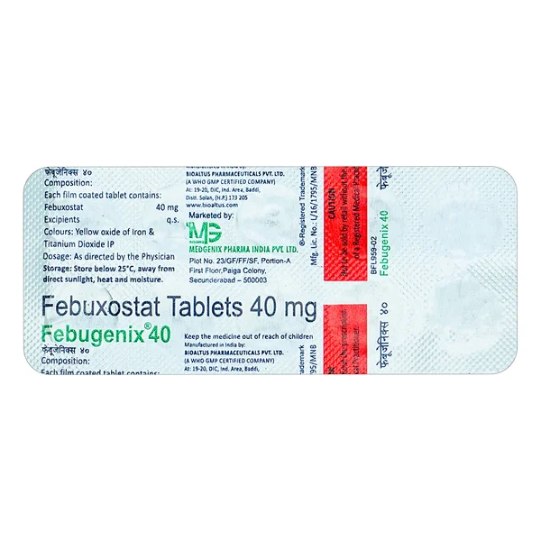 Febugenix-40 Tablet 10's