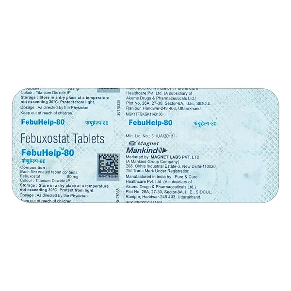 Febuhelp-80 Tablet 10's, Pack of 10 TABLETS