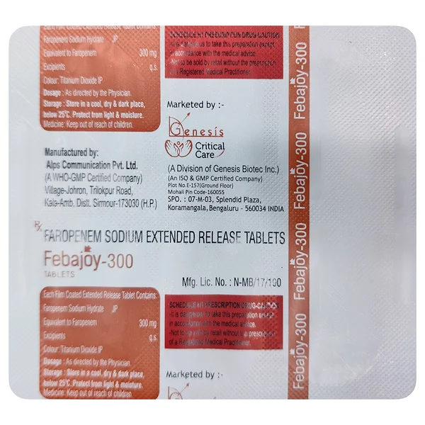 Febajoy-300 Tablet 6's