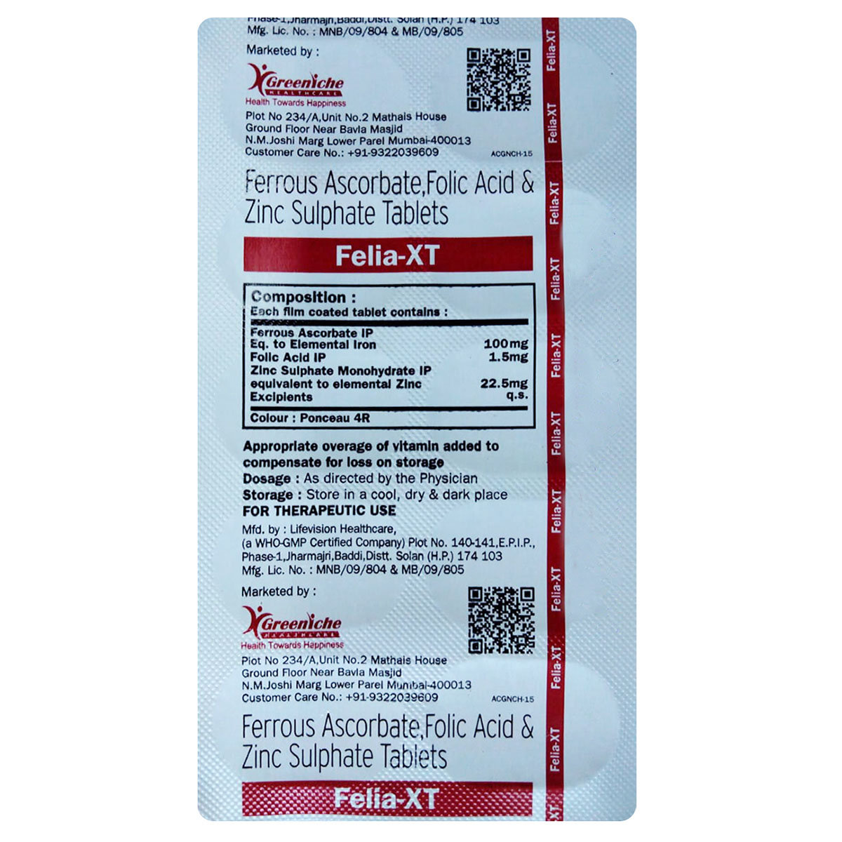 Felia-XT Tablet 10's, Pack of 10 TABLETS Felia-XT Tablet 10's, Pack of 10 TABLETS