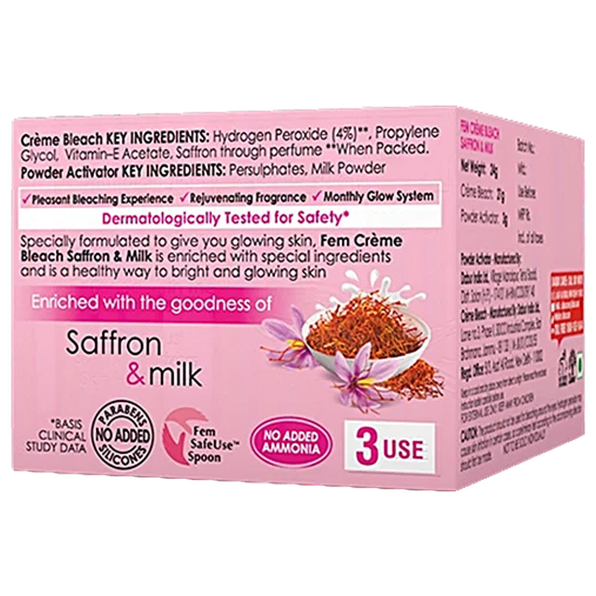 Fem Saffron Fairness Bleach, 8 gm, Pack of 1 Fem Saffron Fairness Bleach, 8 gm, Pack of 1