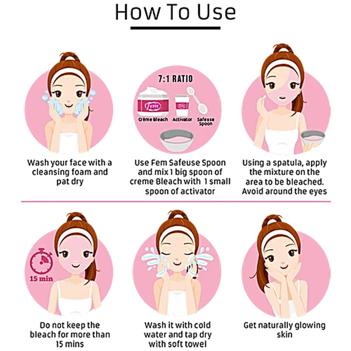 Fem Saffron Fairness Bleach, 8 gm, Pack of 1 Fem Saffron Fairness Bleach, 8 gm, Pack of 1