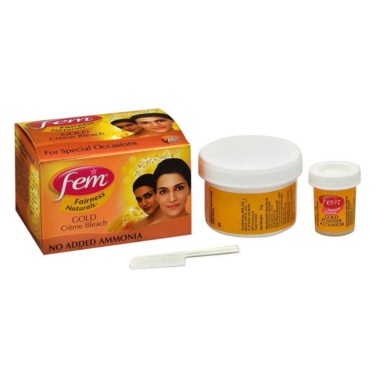 Fem Gold Fairness Bleach 24 Gm | Instant Glow | For Speacial Occasion, Pack of 1 Fem Gold Fairness Bleach 24 Gm | Instant Glow | For Speacial Occasion, Pack of 1