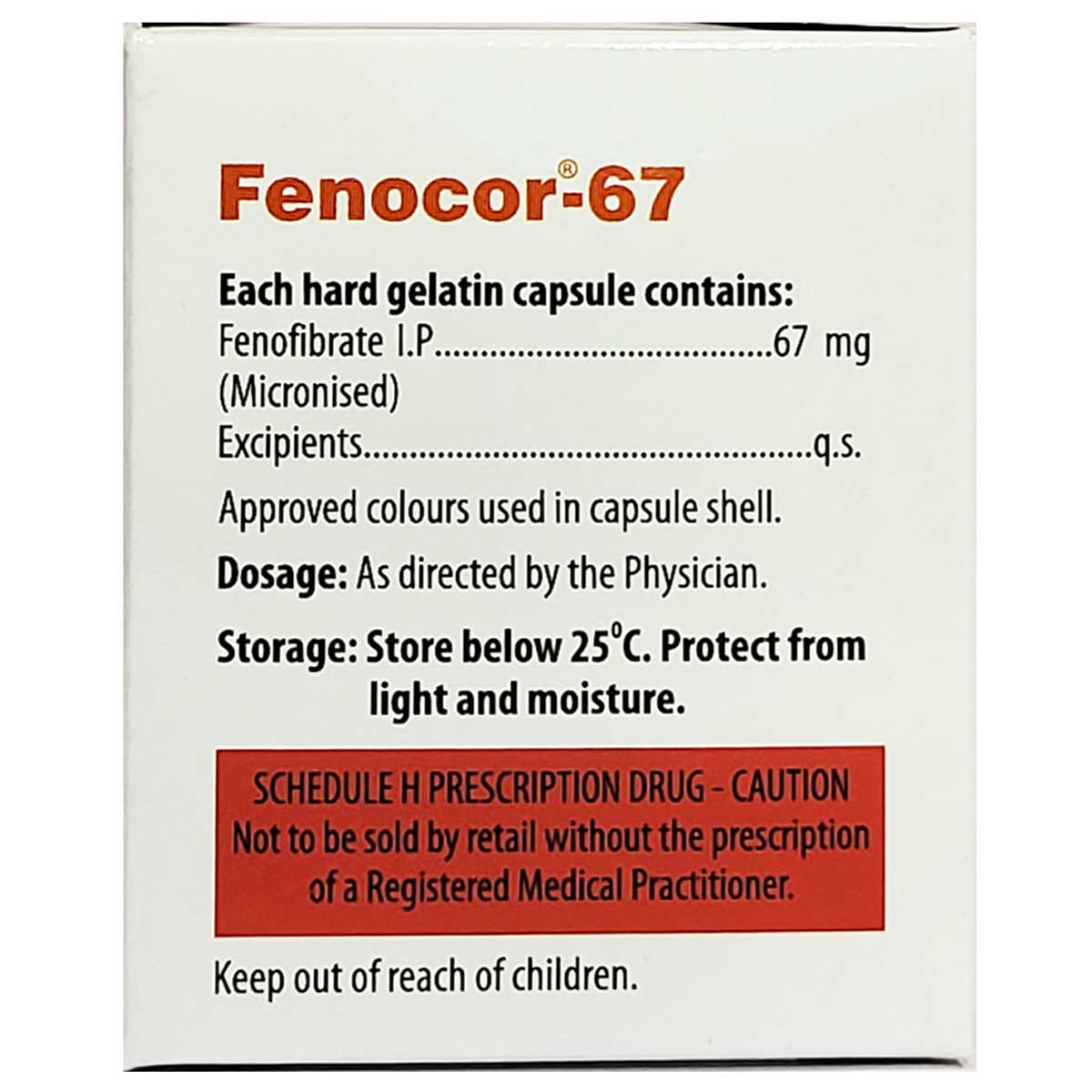 Fenocor-67 Capsule 10's, Pack of 10 CAPSULES Fenocor-67 Capsule 10's, Pack of 10 CAPSULES