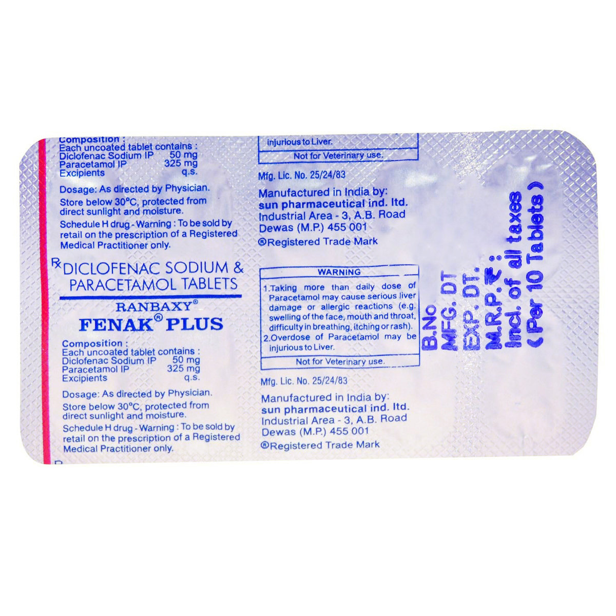 Fenak Plus Tablet 10's, Pack of 10 TABLETS Fenak Plus Tablet 10's, Pack of 10 TABLETS