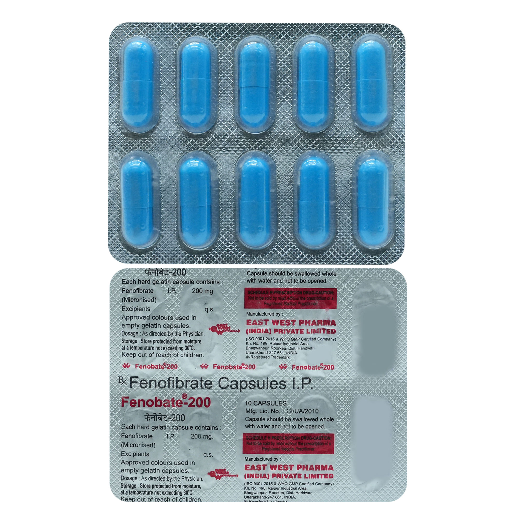 Buy Fenobate 200 mg Capsule 10's Online