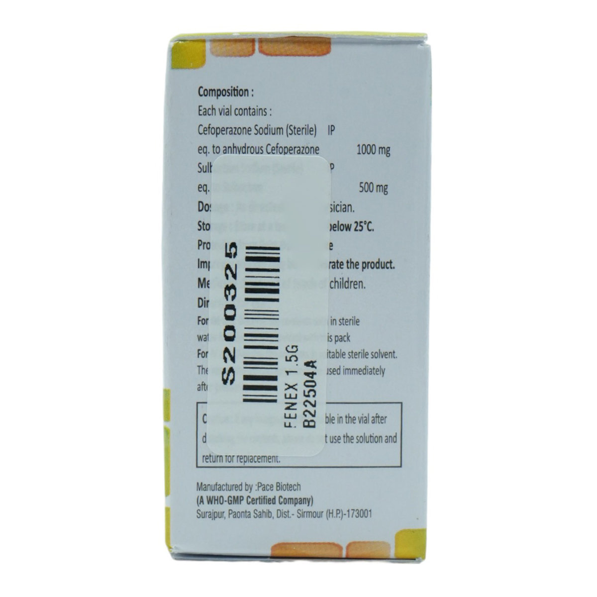 Fenex 1.5 gm Injection 1's, Pack of 1 INJECTION Fenex 1.5 gm Injection 1's, Pack of 1 INJECTION