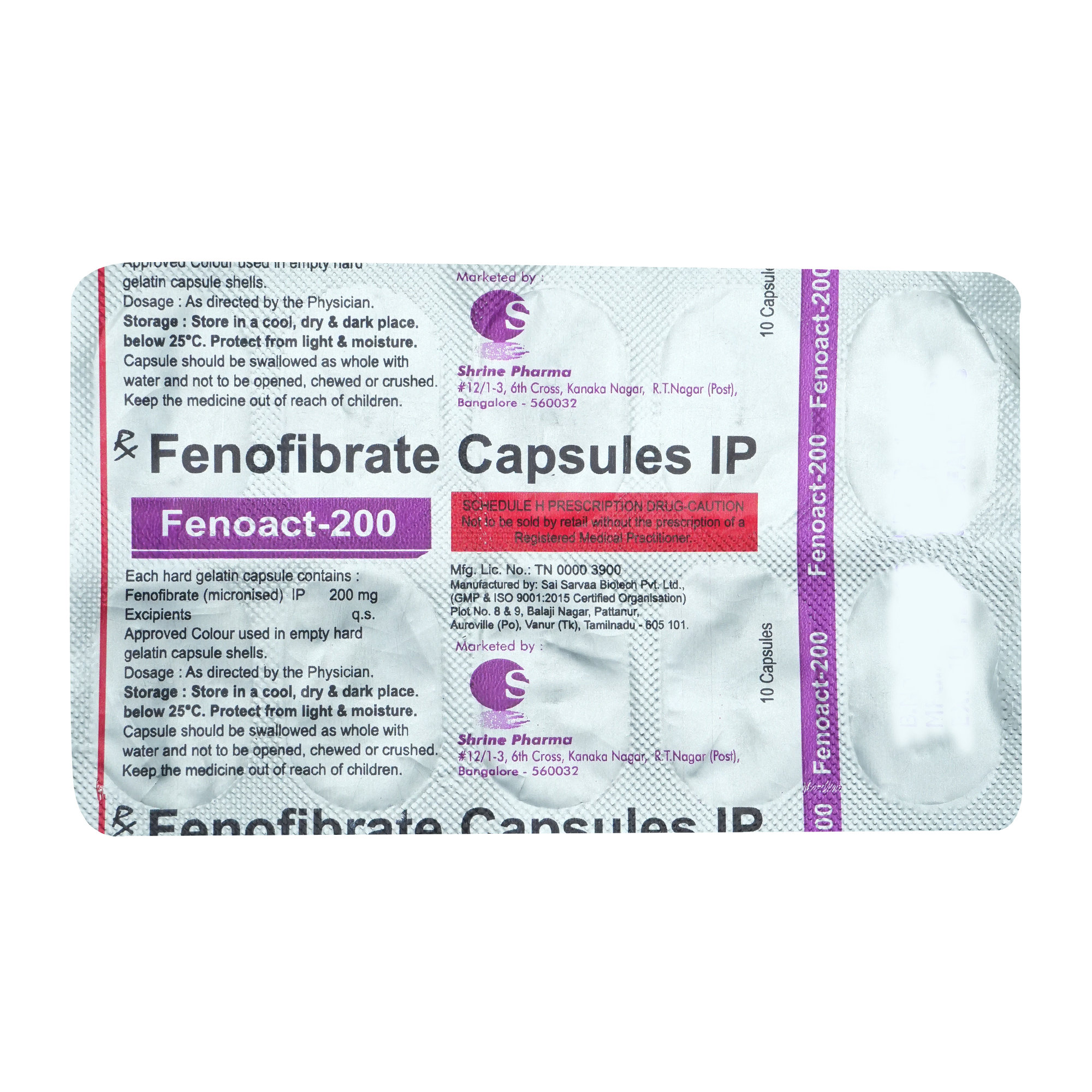 Fenoact-200 Capsule 10's, Pack of 10 CAPSULES Fenoact-200 Capsule 10's, Pack of 10 CAPSULES