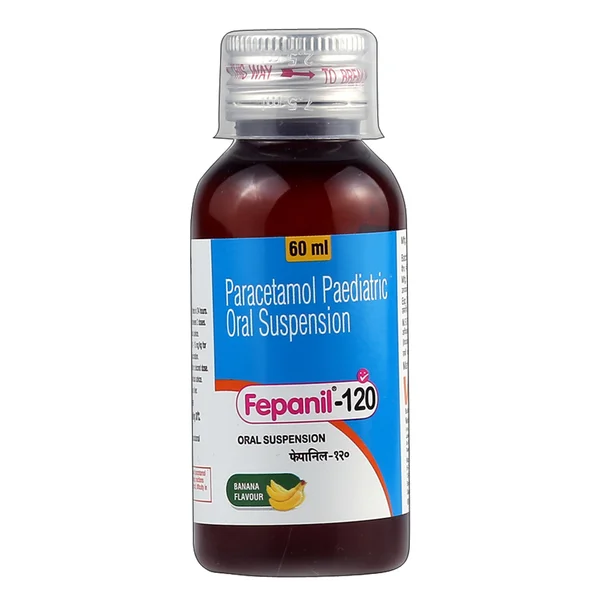 Fepanil-120 mg Banana Suspension 60 ml, Pack of 1 Suspension