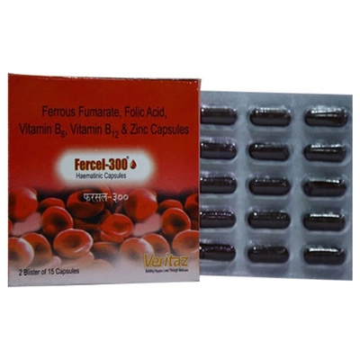 Fercel 300 Capsule 15's, Pack of 15 CapsuleS