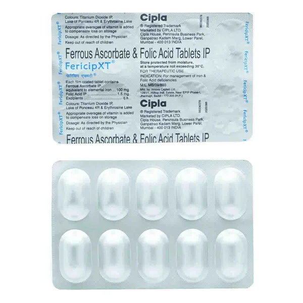 Fericip XT Tablet 10's, Pack of 10 TABLETS