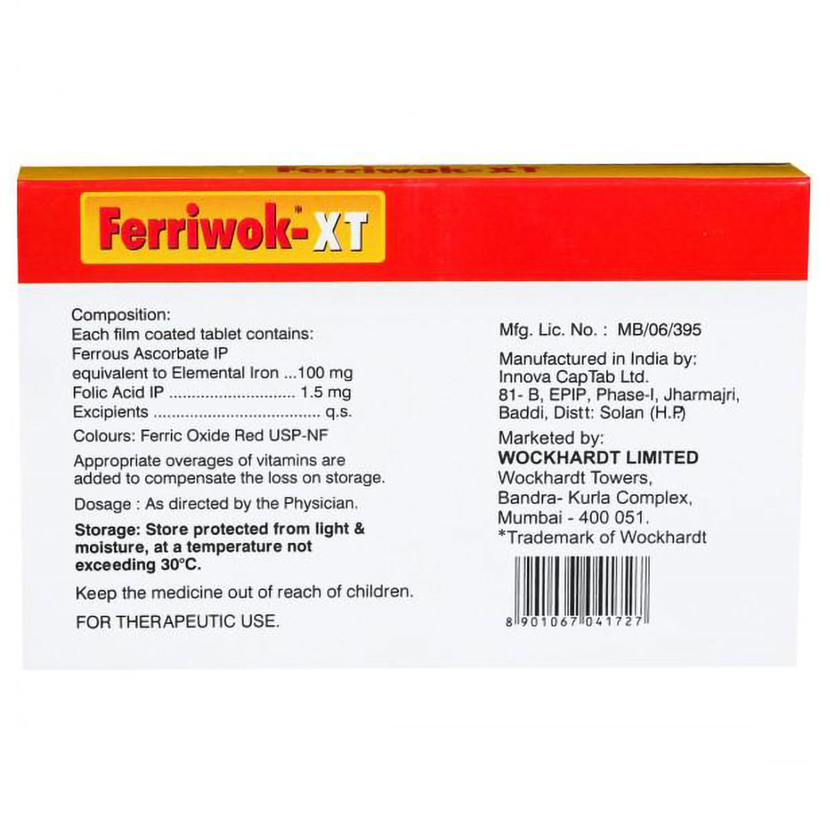 Ferriwok-XT Tablet 10's, Pack of 10 TABLETS Ferriwok-XT Tablet 10's, Pack of 10 TABLETS