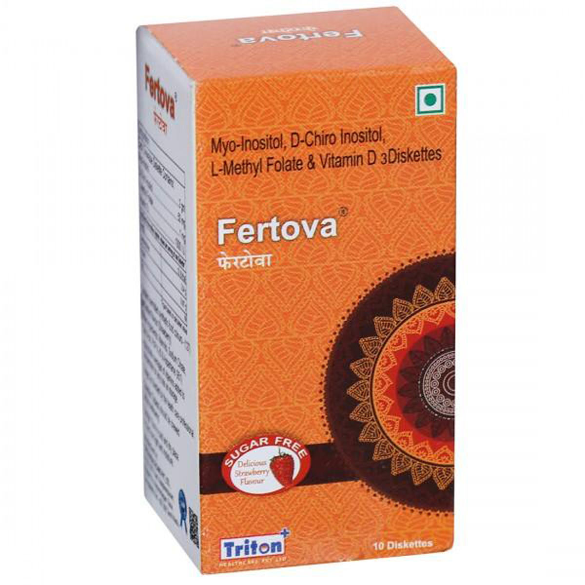 Buy Fertova Sugar Free Strawberry Diskette 10's Online