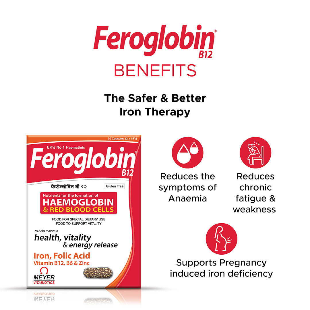 Feroglobin B12 Capsule 15's, Pack of 15 Feroglobin B12 Capsule 15's, Pack of 15