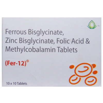 Fer-12 Tablet 10's, Pack of 10 TabletS