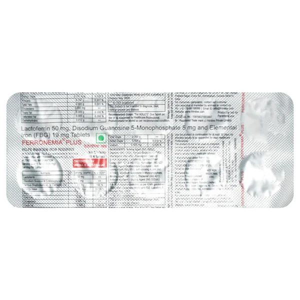 Ferronemia Plus Tablet 10's, Pack of 10 TABLETS