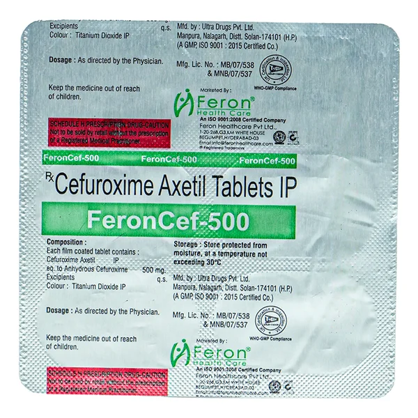 Feroncef 500 Tablet 6's, Pack of 6 TABLETS