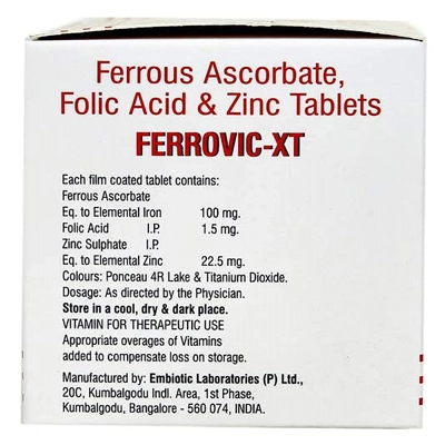 Ferrovic-XT Tablet 10's, Pack of 10 TABLETS