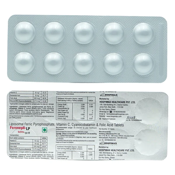 Feroneph-LP Tablet 10's, Pack of 10