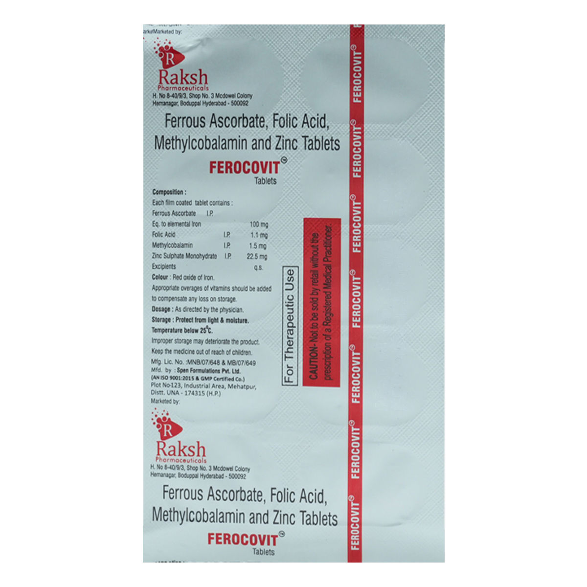 Buy Ferocovit Tablet 10's Online