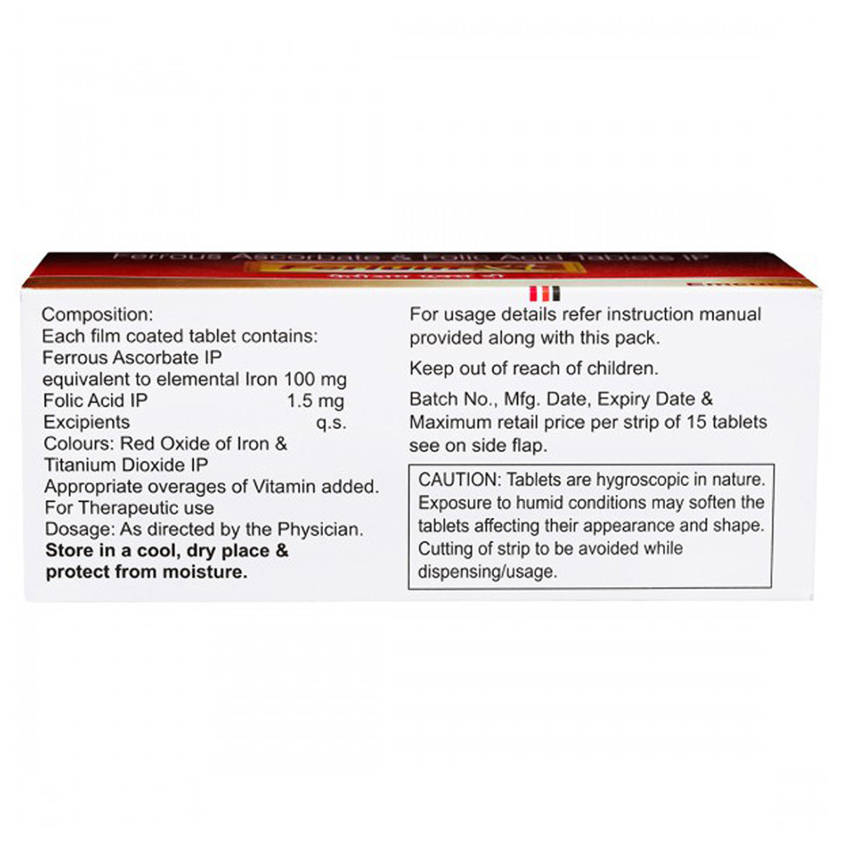 Ferium XT Tablet 15's, Pack of 15 TabletS Ferium XT Tablet 15's, Pack of 15 TabletS